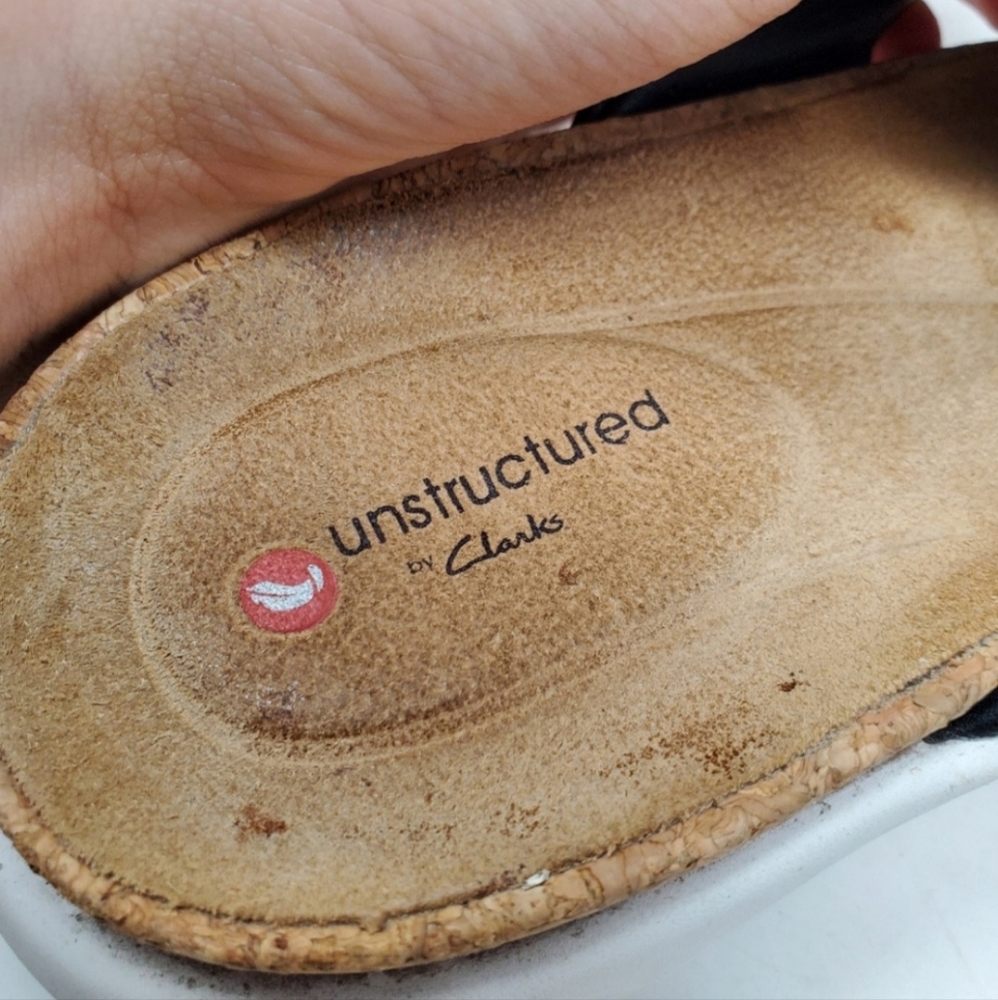 Unstructured By Clarks Slide Sandals Size 6.5 - image 7